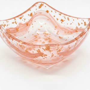 Cuenco Decorativo de Resina Rosa Hecho a Mano de Lujo |   Centro de Mesa Escultural Moderno y Brillante - Product Image 4