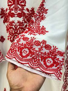 คอลเลคชั่นใหม่ ชุดคุรตะผ้าเรยอนคอตตอนสำหรับผู้หญิง ดีไซน์เนอร์แบรนด์ พร้อมกางเกงฟาร์ชีปาลาซโซและผ้าคลุมไหล่ - Product Image 5