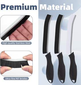 Cepillo limpiador de lechada Cepillo de limpieza de grietas de cerdas duras Cepillo de limpieza, Nueva herramienta de cepillo de limpieza, Cepillo de baño - Product Image 4