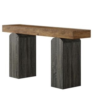 Consolle Vintage Bicolore Stile Rustico con Spazio Contenitore per Ingresso e Foyer - Product Image 5