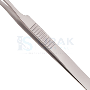 Pince à cils chirurgicale de précision Ijrak, durable, 10 mm, pointe lisse, acier inoxydable, logo personnalisé pour l'application d'extensions de cils - Product Image 2