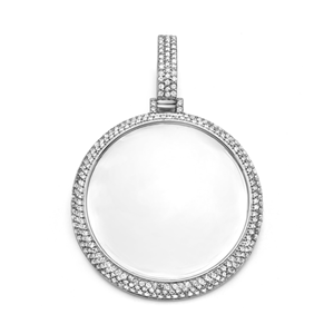 Pendentifs personnalisés D'VINS JEWELS, tendance, avec diamants de laboratoire VVS taille brillant, en or massif 18 carats, certifiés IGI, unisexe, cadeau idéal - Product Image 5