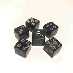 Dés de jeu en corne de buffle polie, faits à la main, écologiques, de haute qualité, en corne naturelle pour jeux de société Ludo - Product Image 3