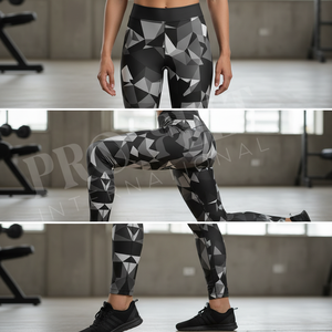 Leggings de compression Pro Felt sur mesure pour le fitness, le yoga, la course et l'haltérophilie – Vente en gros de pantalons ajustés pour la gym - Product Image 3
