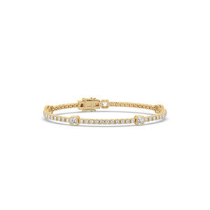 4.75 Carat Lab Grown Diamond Bracelet 14K/10K <b>Solid</b> <b>Gold</b> <b>Gold</b> Brilliant Cut IGI Certified Engagement Wedding Special Occasions - Product Image 2