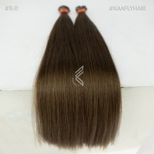 Venta al por mayor de extensiones de cabello italiano preadherido doble dibujado I Tip Virgin Keratin I Tip Extensión de cabello humano - Product Image 3