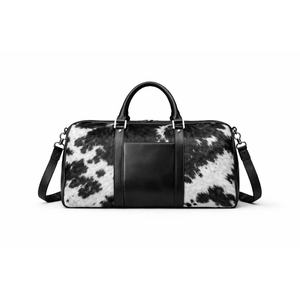 Sac de voyage week-end en cuir véritable de qualité export, avec poils de vache, léger, multifonctionnel, unisexe LHDB-0062 - Product Image 5