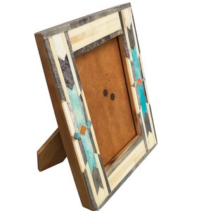 Handmade Decorative Wood <b>Frame</b> Floral Design Bone and Wood Photo <b>Frame</b> for Stylish Home - Product Image 3