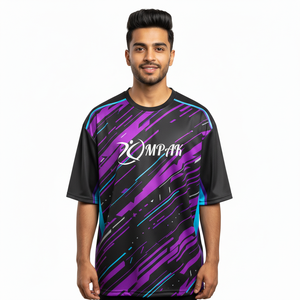 เสื้อยืดโอเวอร์ไซส์สไตล์สตรีทแวร์สำหรับผู้ชาย ทรงหลวม สวมใส่สบาย แฟชั่นแนวอเมริกัน - Product Image 1