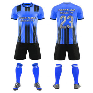 Professional Football Uniform Custom Soccer Training Kit Breathable Jersey Set Football Jersey Shorts Set Athletic Sportswear - Product Image 3