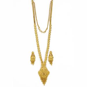 Collares de Oro Micronizado de 14K, 18K y 24K al por Mayor, Conjunto de Joyería de Diseño Tradicional, Conjunto de Joyería Larga de Oro Micronizado - Product Image 3