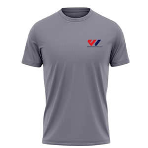 T-shirt pour homme, col rond, manches courtes, tee-shirt de sport, imprimé sur le devant, vêtements de sport personnalisés, évacuation de l'humidité, respirant, 100% polyester, fabrication en usine - Product Image 4