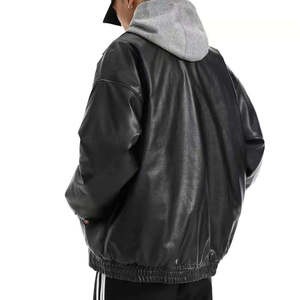<b>Sheepskin</b> Leather <b>Jackets</b> And Coats High Quality Latest Design Mens Leather <b>Jackets</b> OEM ODM Men Fashionable Full Zipper Leather - Product Image 2