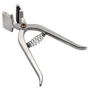 Veterinary Stainless Steel Adjustable Ear Tattoo Pliers Reusable Cat <b>Dog</b> Horse Livestock <b>Tagging</b> Applicator Tool - Product Image 3