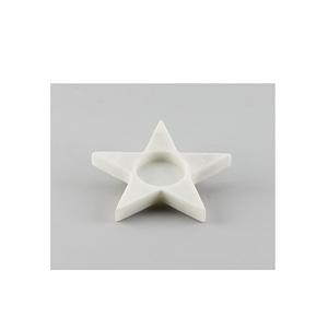 ที่ใส่เทียนหินอ่อนรูปดาวสำหรับตกแต่งโต๊ะบ้าน งานแฮนด์เมด ของตกแต่งเทศกาลดีวาลี ของขวัญตอบแทนที่สมบูรณ์แบบ - Product Image 1