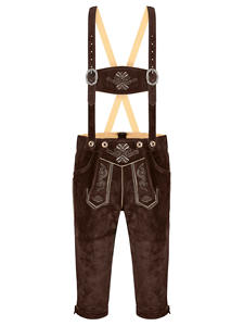 Conjunto de Lederhosen Premium para Hombre – Traje Tradicional Alemán para el Oktoberfest con Cuero Acabado a Mano - Product Image 2