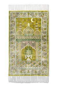 Dark Gold Viscose Modern Home <b>Prayer</b> Rug Luxury Muslim <b>Prayer</b> <b>Mat</b> High Pile Elegant for Daily Worship Eid Gift Sale - Product Image 5