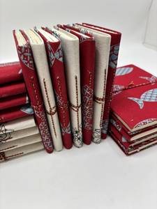 Cuadernos de Papel con Cubierta de Tela Hechos a Mano, con Páginas de Borde Rústico, Diarios Artesanales, Cuadernos de Bocetos, Venta al Por Mayor OEM, Exportación a India - Product Image 5
