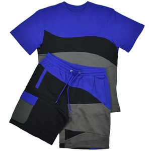Ensemble T-shirt et short pour homme – Tenue décontractée d'été à manches courtes et pantalon fin, respirant, pour la course à pied – Tendance - Product Image 6
