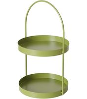 Trendy uniek design metalen taartplateau met 2 lagen voor bruiloften, feesten en evenementen, geschikt voor snacks en koekjes.