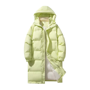 Chaqueta Larga con Capucha para Hombre, Ecológica, de Color Sólido, con Cierre Frontal, Informal, Acolchada, de Poliéster, Corte Recto - Product Image 5
