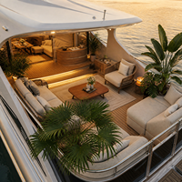 Yacht de luxe en aluminium UBI 1315 13M avec moteur hors-bord pour la pêche en rivière et les loisirs pour 15 personnes