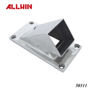 Plaque de couverture carrée en acier inoxydable OEM ODM pour poteau, quincaillerie de main courante et de balustrade - Product Image 4