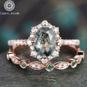 แหวนหมั้นแบบคลาสสิกชุบทอง18K ของผู้หญิง Charm_Jewells พร้อมการตั้งค่ารูปวงรี - Product Image 2