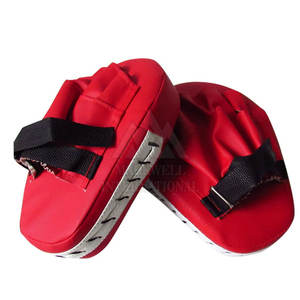 Almohadillas de boxeo curvas al por mayor para entrenamiento, manoplas de boxeo, almohadillas de enfoque, manoplas con logo personalizado, almohadillas de palma de cuero PU para patadas - Product Image 5