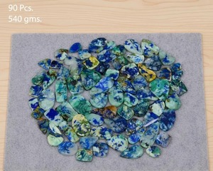 Lote de Cabujones de Azurita y Malaquita, Gemas Naturales Azul Verdoso Pulidas, Semipreciosas, para Joyería al por Mayor - Product Image 4