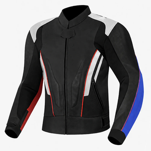 Chaqueta de Motociclismo Crimson Axis GSX de Cuero, Impermeable, de Secado Rápido, con Protección CE Nivel 2, para Pista, con Protección Speed Hump - Product Image 1