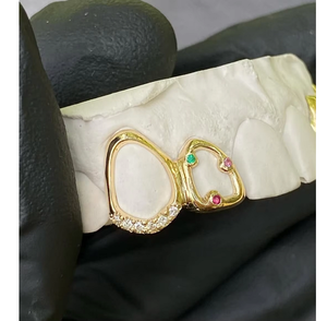 กริลล์ซเพชรแบบ Iced Out ครอบฟันสั่งทำพิเศษ เครื่องประดับฮิปฮอปสุดหรูสำหรับผู้ชายและผู้หญิง - Product Image 4