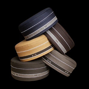 Gorro de Oración con Diseño Étnico de Oriente Medio, Turbante para Hombre Adulto, Ajuste Regular para Todas las Estaciones, Bordado Floral en Negro, Verde y Dorado - Product Image 2