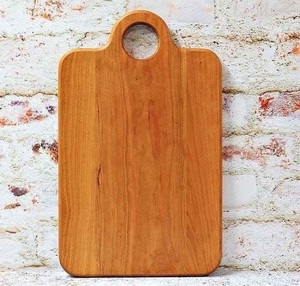 Planche à découper rectangulaire en bois d'acacia avec poignée et trou de suspension, non toxique, durable, passe au lave-vaisselle, planche à découper et à servir - Product Image 4