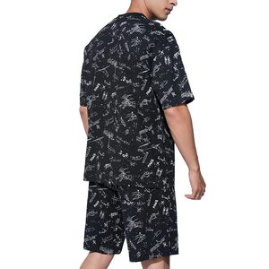 ชุดกีฬาพิมพ์ลายดิจิตอลคุณภาพดีขายดีที่สุด พร้อมกางเกงขาสั้น ชุดลำลองใส่สบายสำหรับฤดูร้อน เสื้อยืดคอกลมแขนสั้น - Product Image 2