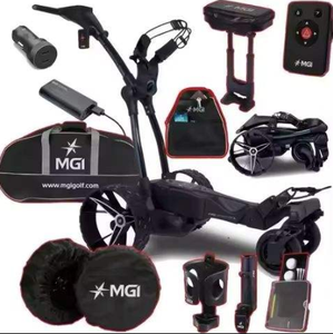 Nouvelle chariot de golf électrique pliable noir de qualité supérieure avec télécommande, chariot de marche, sac de navigation et garantie de 2 ans - Product Image 2