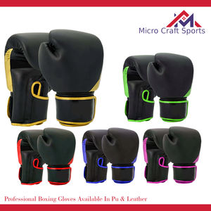 Gants de boxe professionnels disponibles en PU et cuir, fabricant d'équipements et de gants de boxe sur mesure, Sialkot, Pakistan - Product Image 2