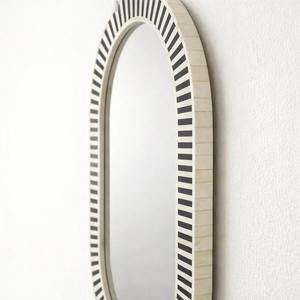 Miroir mural en os incrusté sur mesure, cadre artisanal fait main - Product Image 3