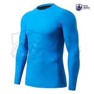 เสื้อคอมเพรสชั่นแขนยาว เนื้อผ้านุ่ม ระบายอากาศได้ดี ทรงเข้ารูป สวมใส่สบาย ระดับมืออาชีพ น้ำหนักเบา ออกแบบได้ตามต้องการ เสื้อแรชการ์ดสำหรับผู้ชาย - Product Image 5