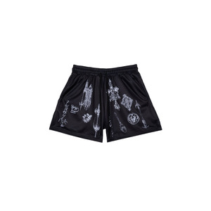 Pantalones Cortos de Baloncesto de Malla Gótica Personalizados para Hombre, Pantalones Cortos Deportivos con Gráficos Vintage, de Secado Rápido, Estilo Urbano - Product Image 4