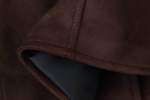 Abrigo de Lona para Mujer, Estilo Retro Vintage, con Cuello Solapa, Manga Larga y Cinturón Decorativo, Nuevo para Invierno - Product Image 5