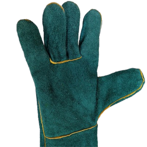 Guantes de Soldadura de Cuero Vacuno de Primera Calidad, Talla XL, Palma Doble y Dedos Reforzados, Antideslizantes e Impermeables - Product Image 2