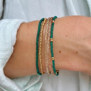 Classic <b>Beaded</b> <b>Bracelet</b> For Women Daily Wear Parties Gifting Colourful Trending Wristband Adjustable Fashion Jewelry Accessory - Product Image 1