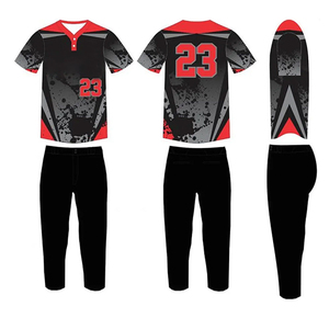 Conjunto de Uniforme de Béisbol para Hombre con Camiseta Abotonada y Pantalones con Cintura Elástica, Kit de Uniforme de Béisbol para Jugadores con Personalización Completa - Product Image 6