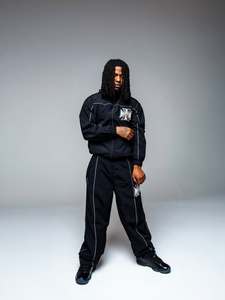 Woven <b>Summer</b> Breathable Windbreaker Tracksuit <b>Men</b> Lightweight Zip up <b>Jacket</b> and Pants Two Piece Streetwear Sportswear Set - Product Image 4