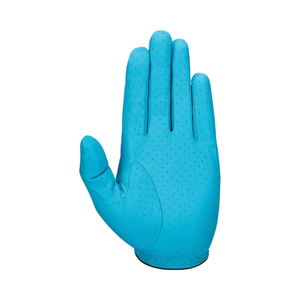 Custom Logo Unisex Golf Gloves Premium Cabretta Leather Breathable Finger Slits Sports Blue Design - Product Image 2