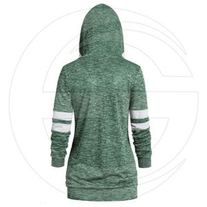 Wholesale Long Sleeve Fashion Hot Sale Color Block Street Wear <b>Women</b> Hoodie - Product Image 3