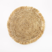 Meilleures ventes : Sets de table classiques en jonc de mer naturel tressé, style bohème, faits main, écologiques, épaisseur 2mm, 35/38cm