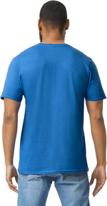 T-shirt basique pour homme, col rond, coupe ample, mélange de coton, décontracté, extensible, respirant, imprimé devant, séchage rapide, anti-boulochage, été - Product Image 3