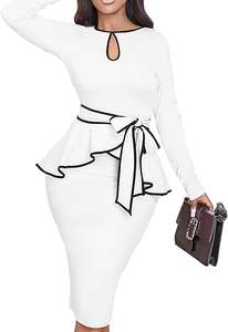 Robe polo pour femmes Pro-Tennis - Matière respirante - Vêtements de sport pour femmes avec bande contrastée personnalisée - Product Image 5